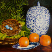 Still Life with Blue Bird Eggs